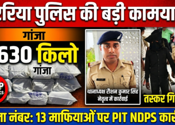 अररिया में नारकोटिक्स के खिलाफ बड़ी कार्रवाई: 630 किलो गांजे के साथ एक तस्कर गिरफ्तार, 13 माफिया रडार पर