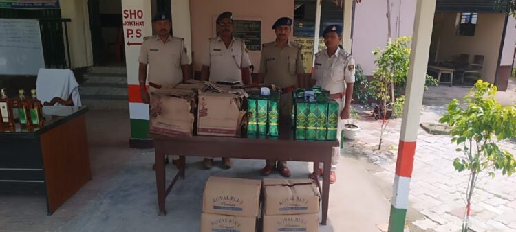 🚨 जोकीहाट पुलिस की बड़ी कार्रवाई , 158.34 लीटर विदेशी शराब के साथ कार जब्त